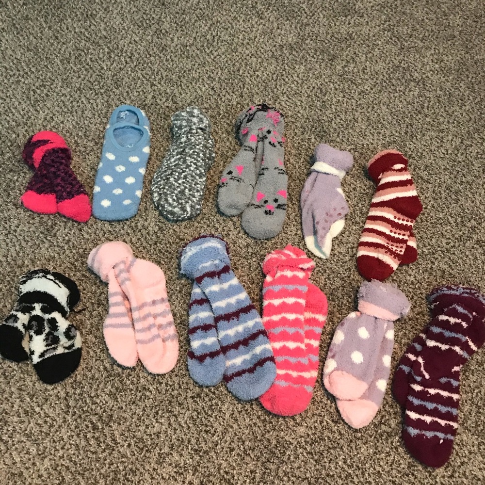 12 ct fuzzy sock collection